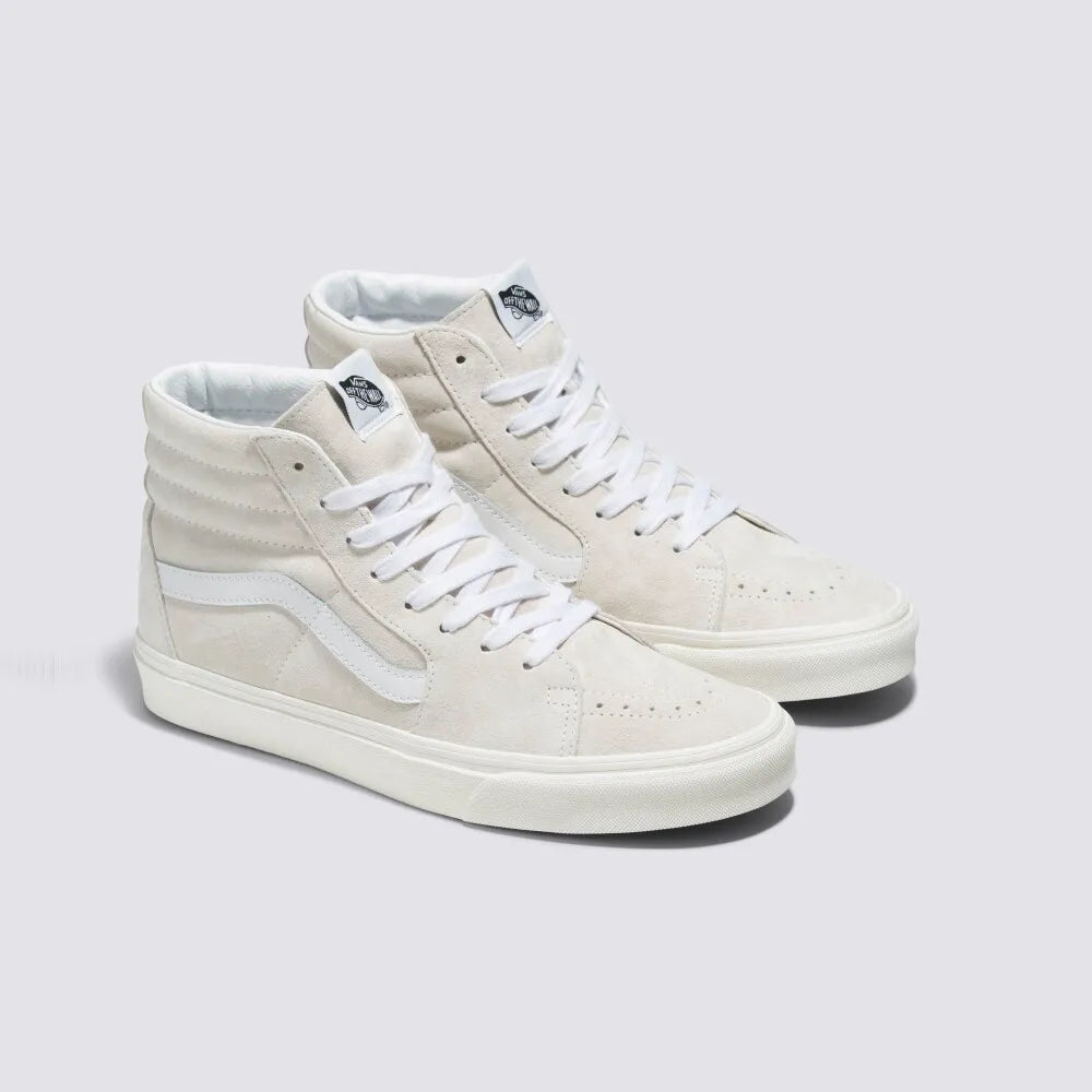 Vans Pig Suede SK8-Hi Skate Sneakers Shoes Blanc De Blanc VN0007NSJVY