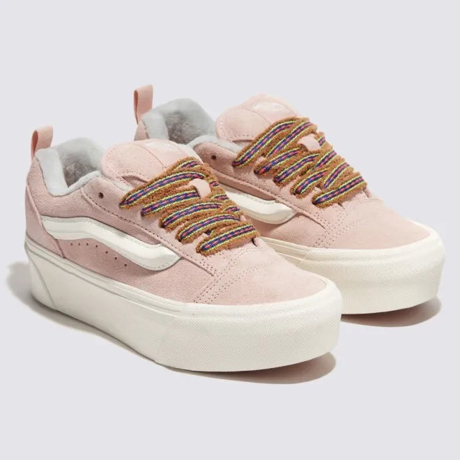 Vans Laces Knu Stack Skate Sneakers Shoes Pink/Multi VN000CRSBMC 2