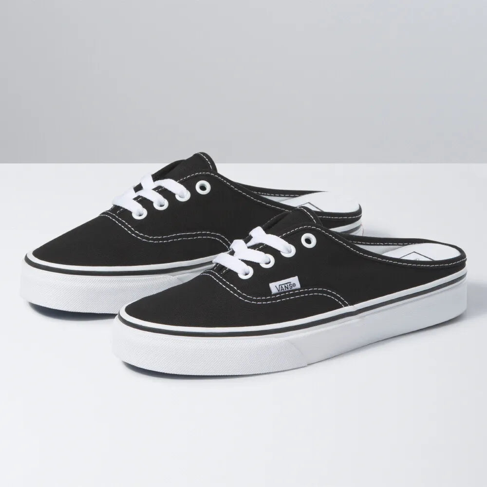 Vans Classic Authentic Mule Skate Shoes Sneakers Black/White VN0A54F76BT 2