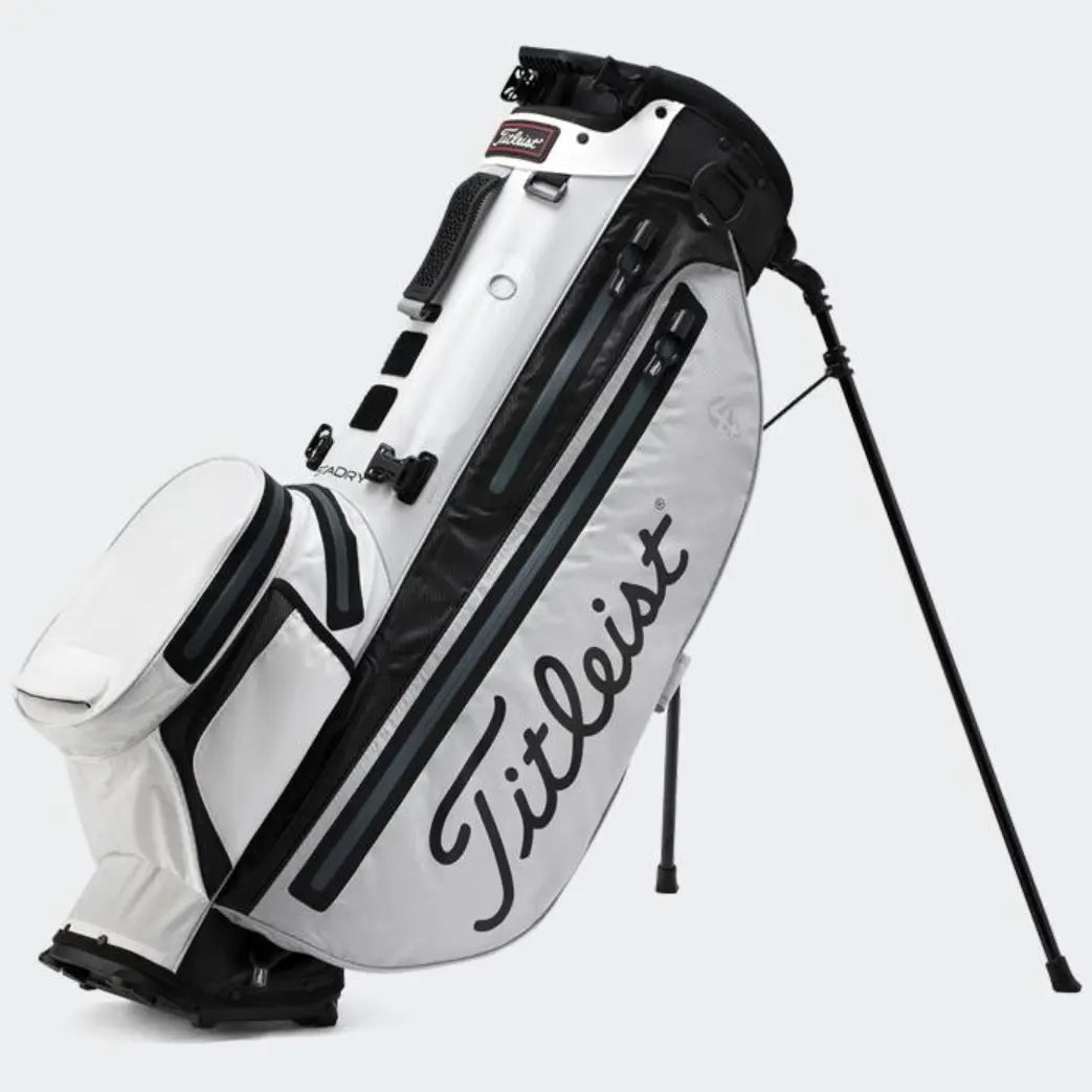 Titleist Players 4 Plus StaDry Stand Bag Gray/White/Black Color Authentic