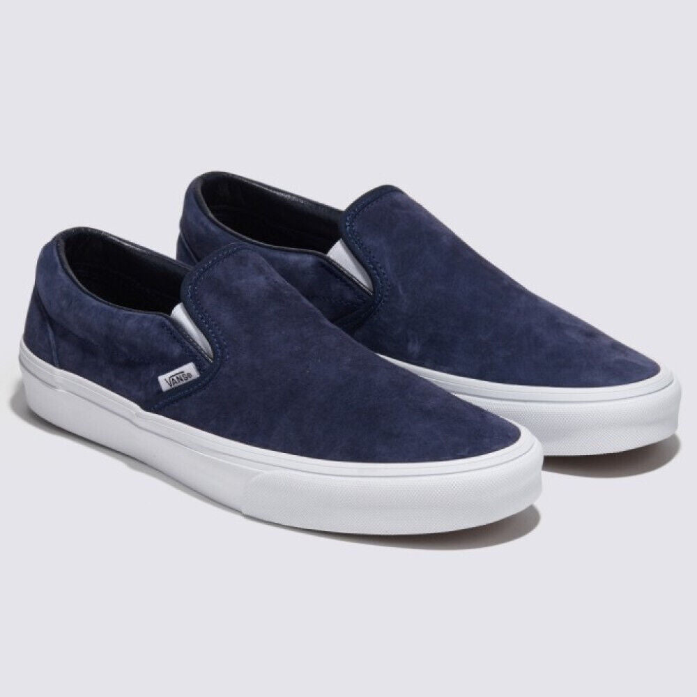 Vans Pig Suede Classic Slip-on Skate Sneakers Shoes Navy VN000BVZBX9 1