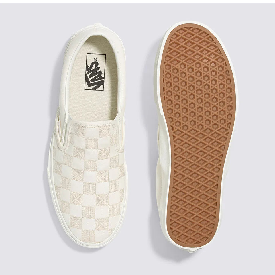 Vans Stitch Checkerboard Slip-on Skate Sneakers Marshmallow VN000BVZCDA 3