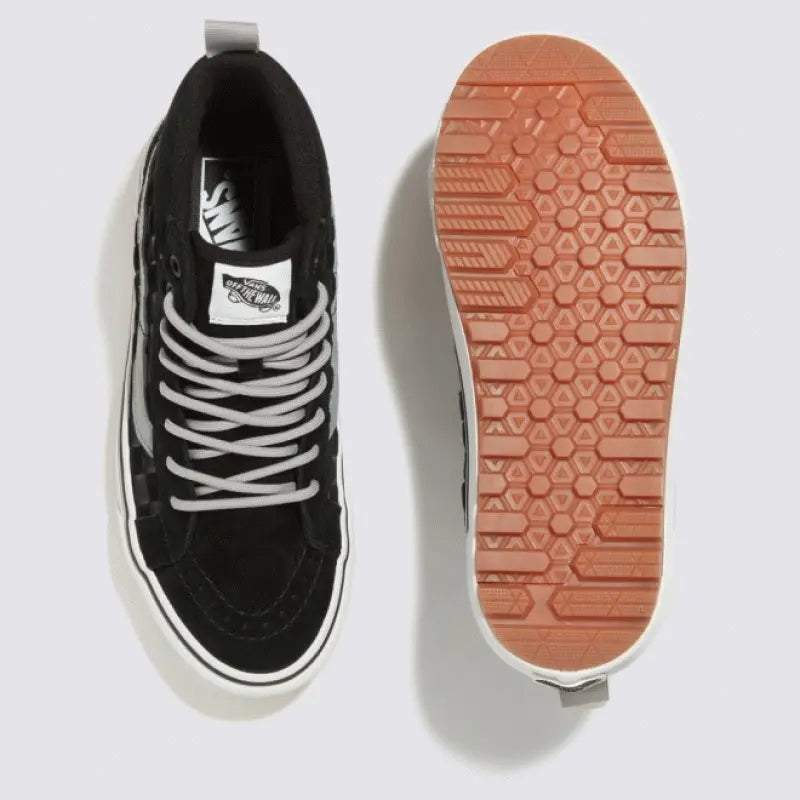 Vans Tonal Check SK8-Hi MTE-1 Skate Sneakers Shoes Black VN0A5HZYBM8 6