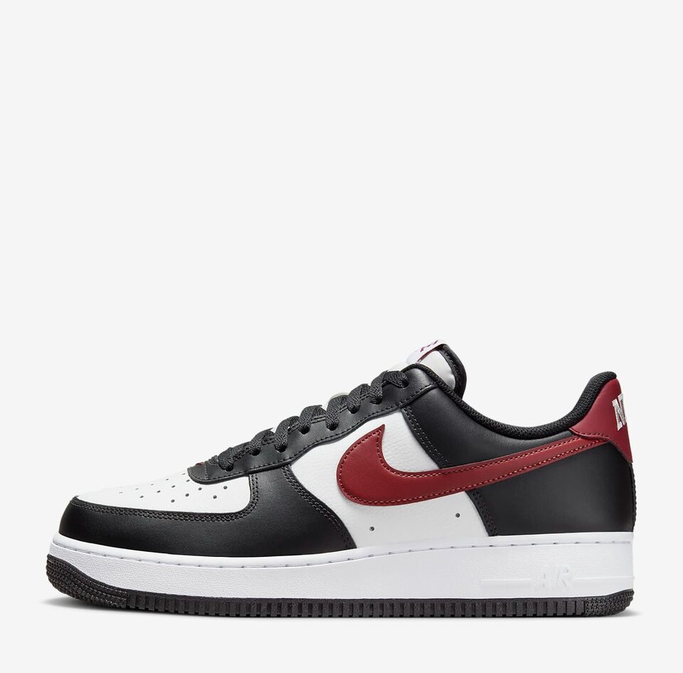 Nike Air Force 1 '07 Sneakers Black/Summit White/Red FZ4615-001 01