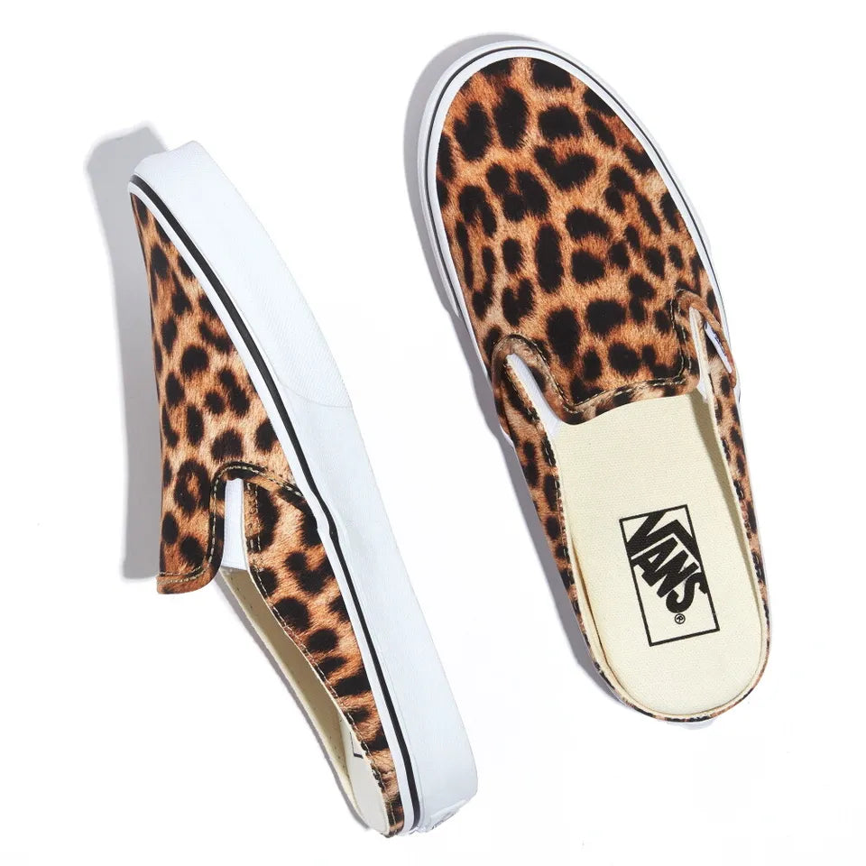 Vans Animal Print Leopard Slip-On Mule Skate Shoes Sneakers VN0A4P3ULPR 3