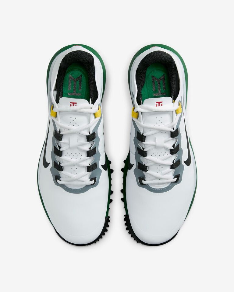 Nike Tiger Woods '13 Wide Golf Sneakers White/Pine Green DR5753-10007