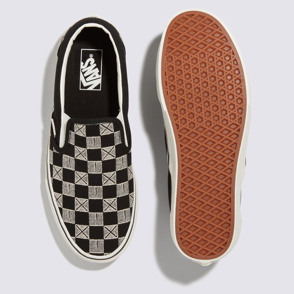 Vans Stitch Checkerboard Slip-on Skate Sneakers Shoes Black VN000BVZCJJ 1