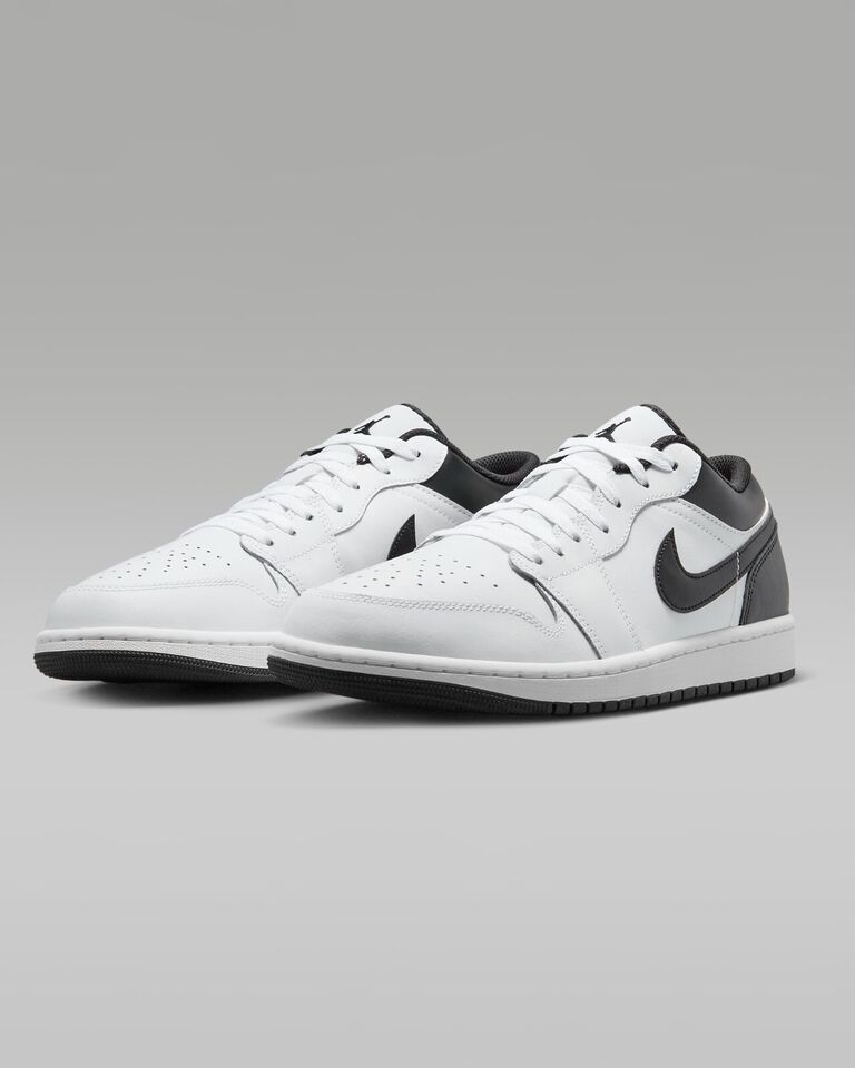 Nike Air Jordan 1 Low Sneakers Lifestyle Shoes White/Black 553558-132