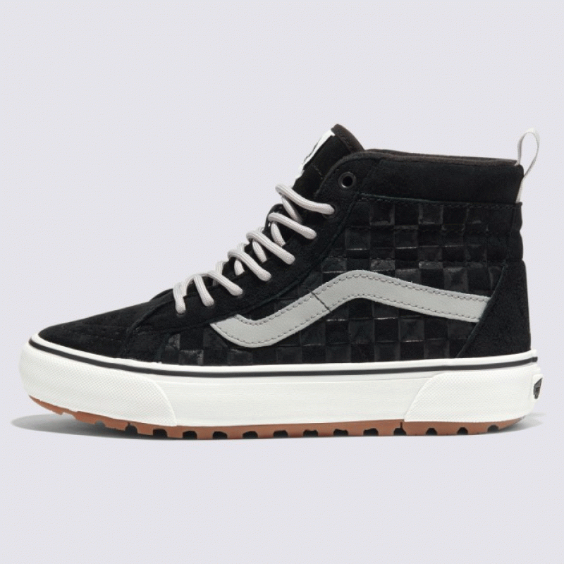 Vans Tonal Check SK8-Hi MTE-1 Skate Sneakers Shoes Black VN0A5HZYBM8 US 4-13 3