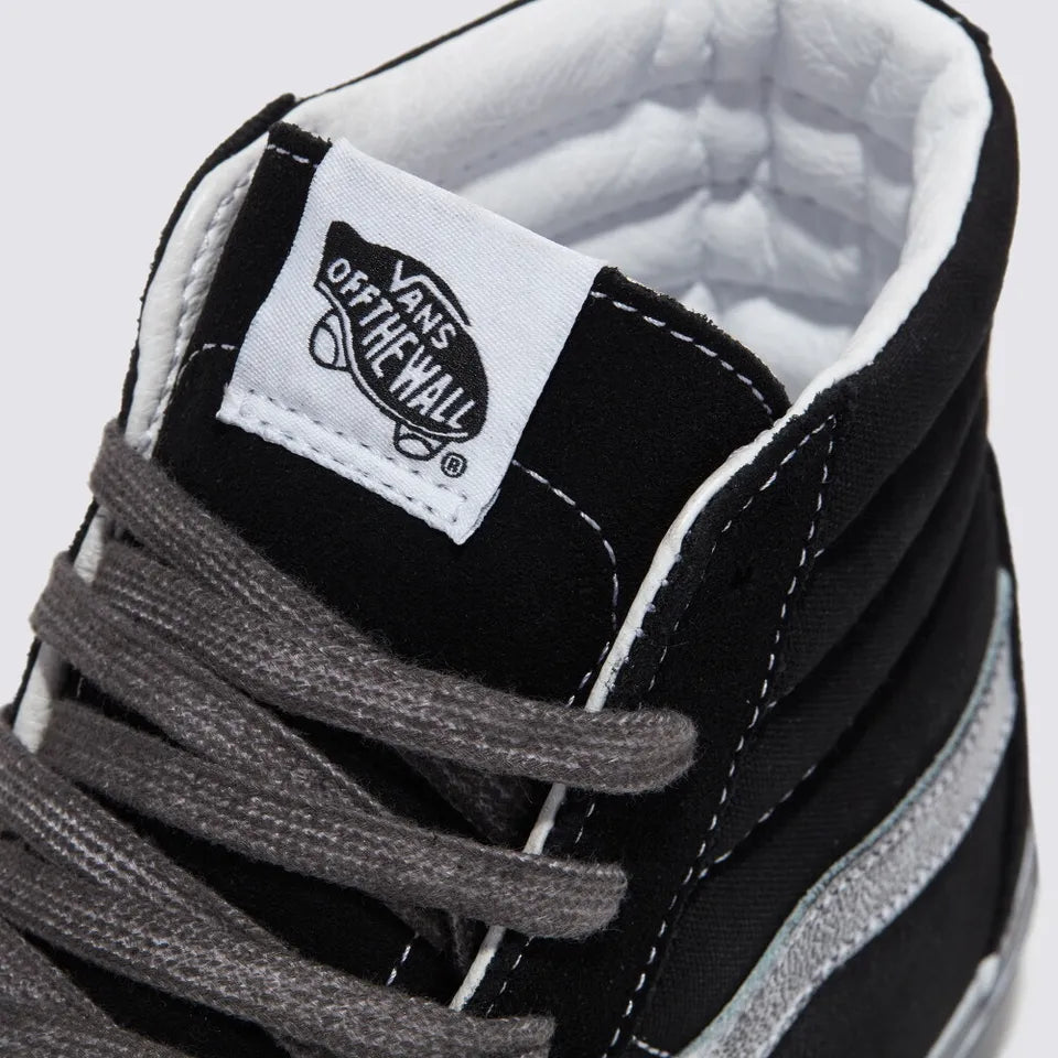 Vans Stressed SK8-Hi Skate Sneakers Shoes Black/White VN0007NSMCG