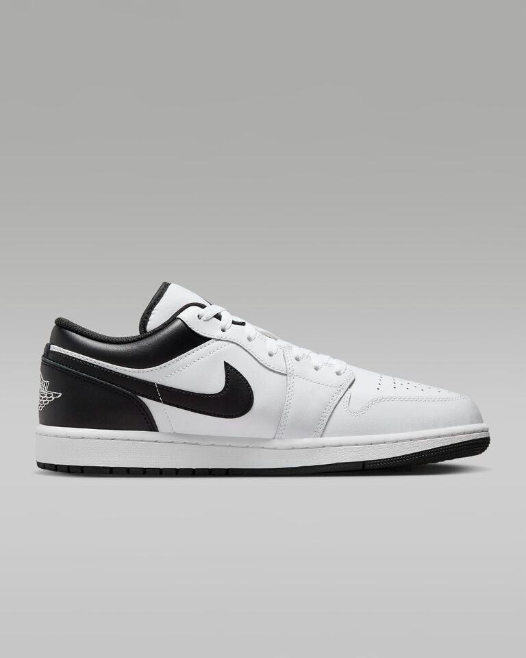 Nike Air Jordan 1 Low Sneakers Lifestyle Shoes White/Black 553558-132