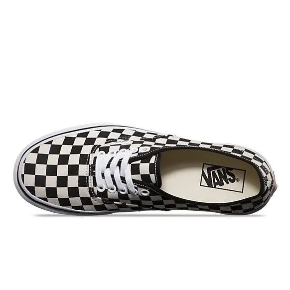 Vans Authentic Golden Coast Checkerboard Shoes Sneakers Black/White 4