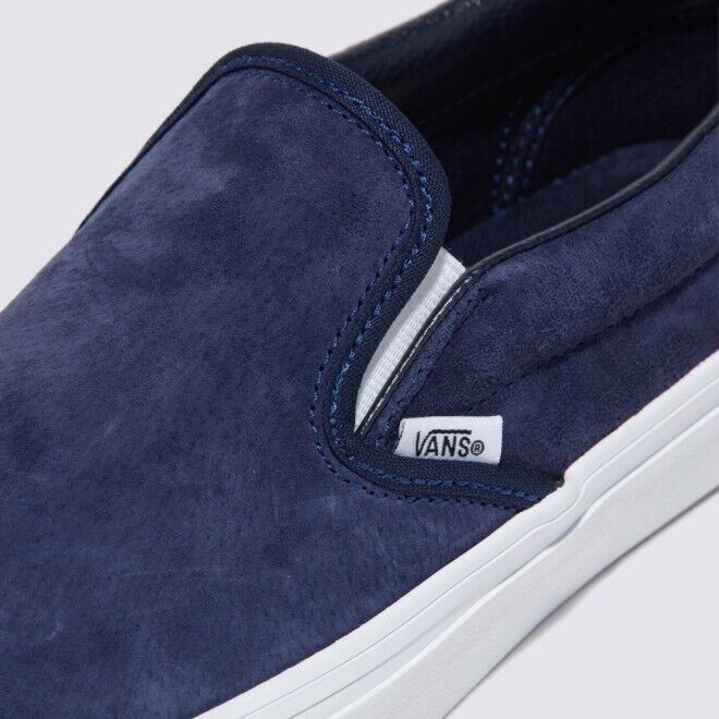 Vans Pig Suede Classic Slip-on Skate Sneakers Shoes Navy VN000BVZBX9 2