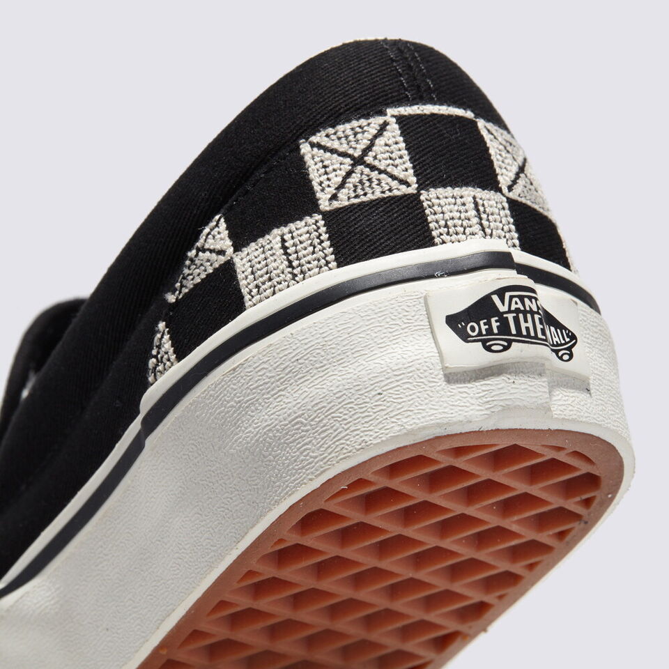 Vans Stitch Checkerboard Slip-on Skate Sneakers Shoes Black VN000BVZCJJ 4