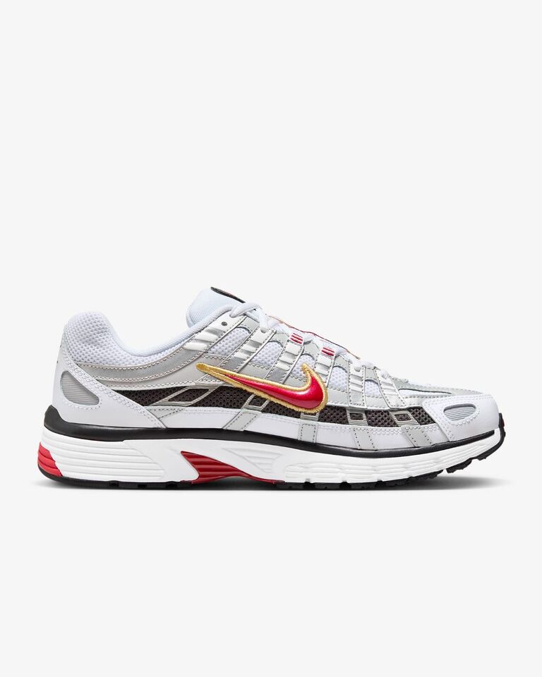 Nike P-6000 Shoes Sneakers White/Metallic Platinum/Red CD6404-102 5