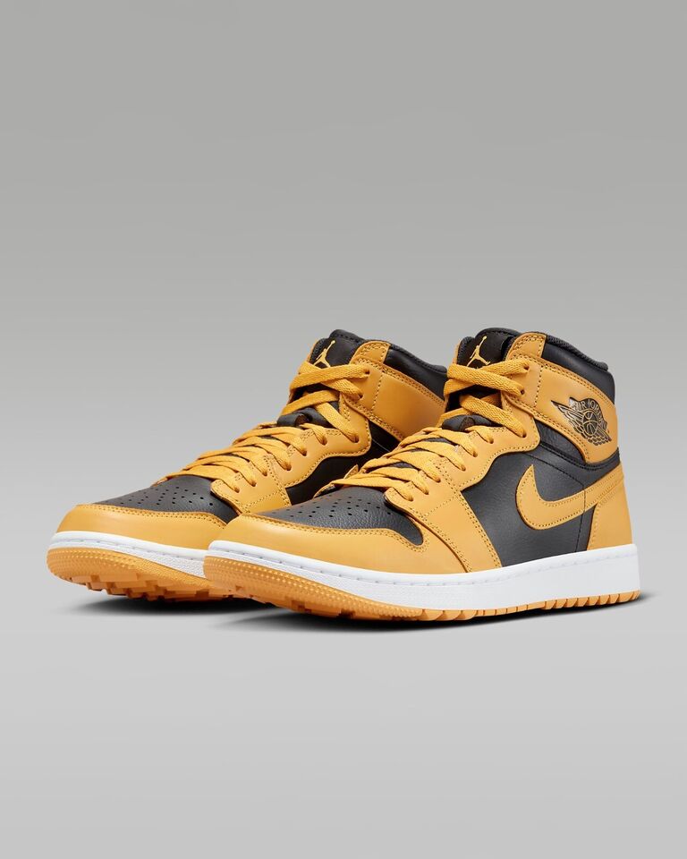 Nike Air Jordan 1 High G Golf Sneakers Pollen/White/Black DQ0660-700 02