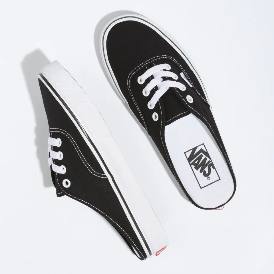 Vans Classic Authentic Mule Skate Shoes Sneakers Black/White VN0A54F76BT 3