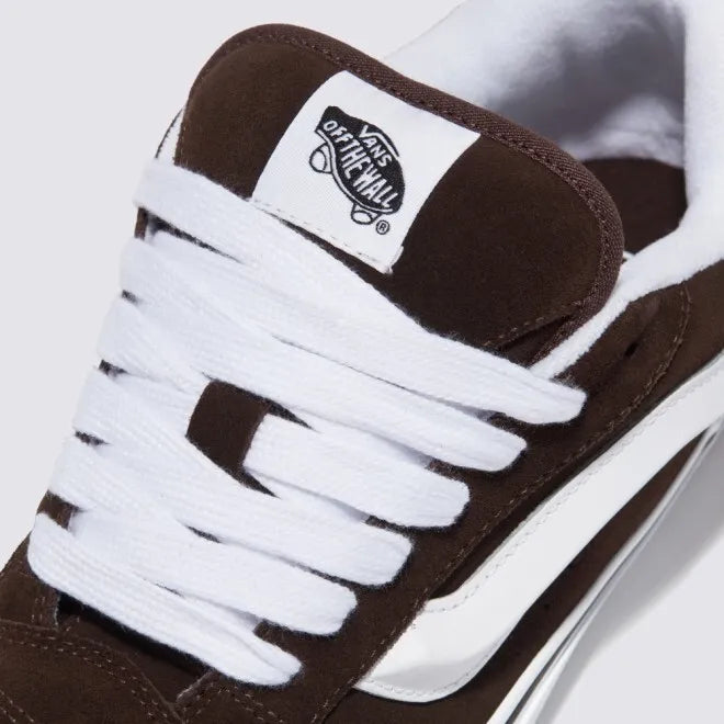 Vans Knu Skool Skate Sneakers Shoes Brown/White VN0009QCNWH 6