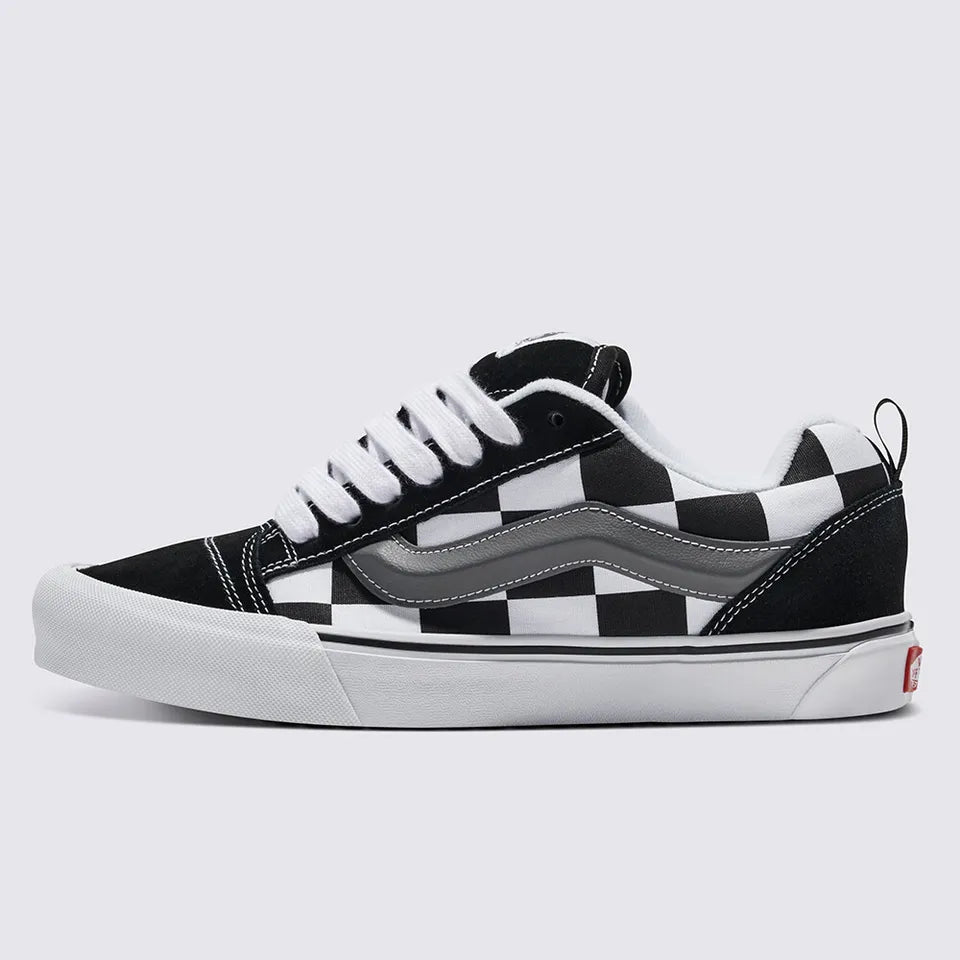 Vans Mega Check Knu Skool Skate Sneakers Shoes Black/White VN0009QCCJJ