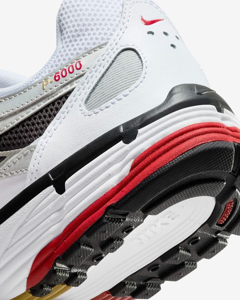 Nike P-6000 Shoes Sneakers White/Metallic Platinum/Red CD6404-102 2