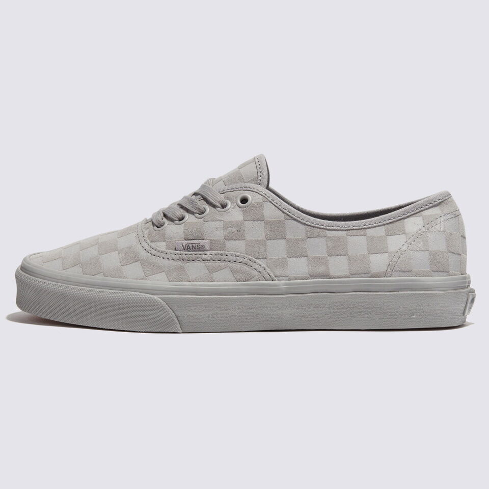 Vans Mono Checkerboard Authentic Skate Sneakers Shoes Grey VN000CRQGRY