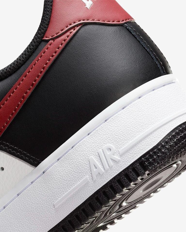 Nike Air Force 1 '07 Sneakers Black/Summit White/Red FZ4615-001 02