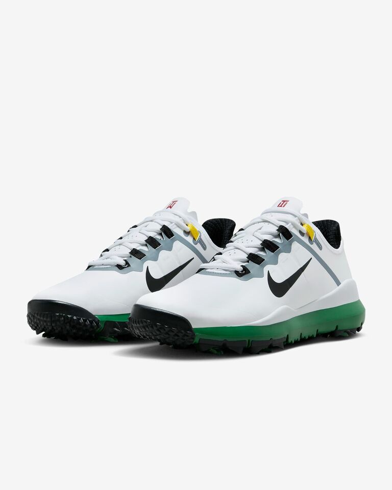 Nike Tiger Woods '13 Wide Golf Sneakers White/Pine Green DR5753-10006