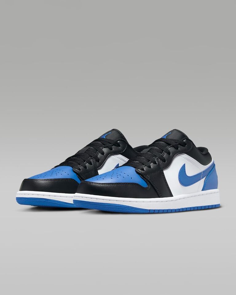 Nike Air Jordan 1 Low Sneakers Shoes White/Black/Royal Blue 553558-140 6