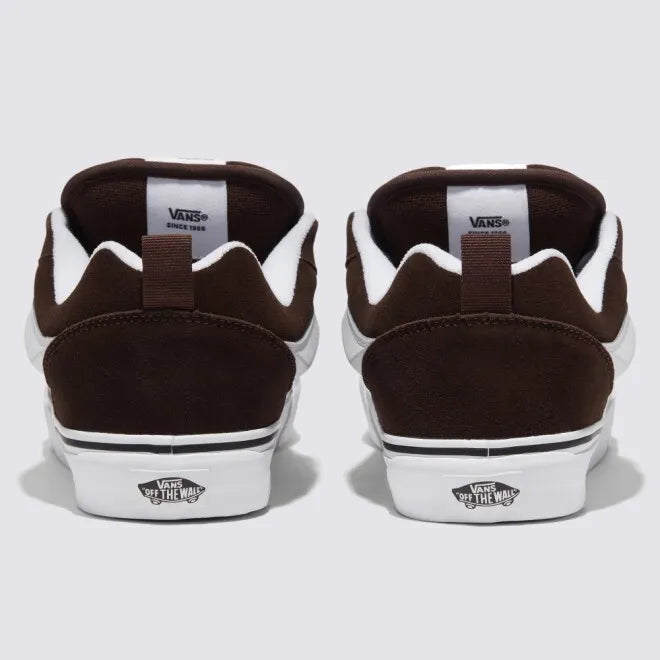 Vans Knu Skool Skate Sneakers Shoes Brown/White VN0009QCNWH 4