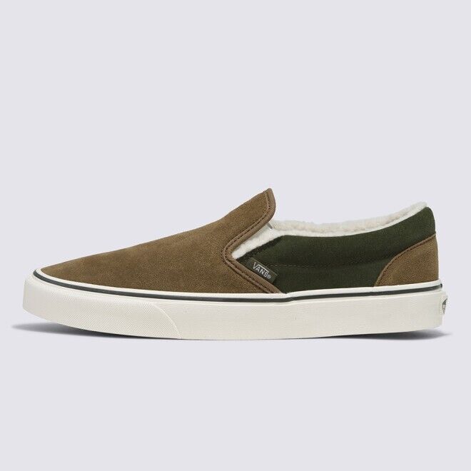 Vans Sherpa Classic Slip-on Skate Sneakers Shoes Kangaroo VN0009Q7BYW