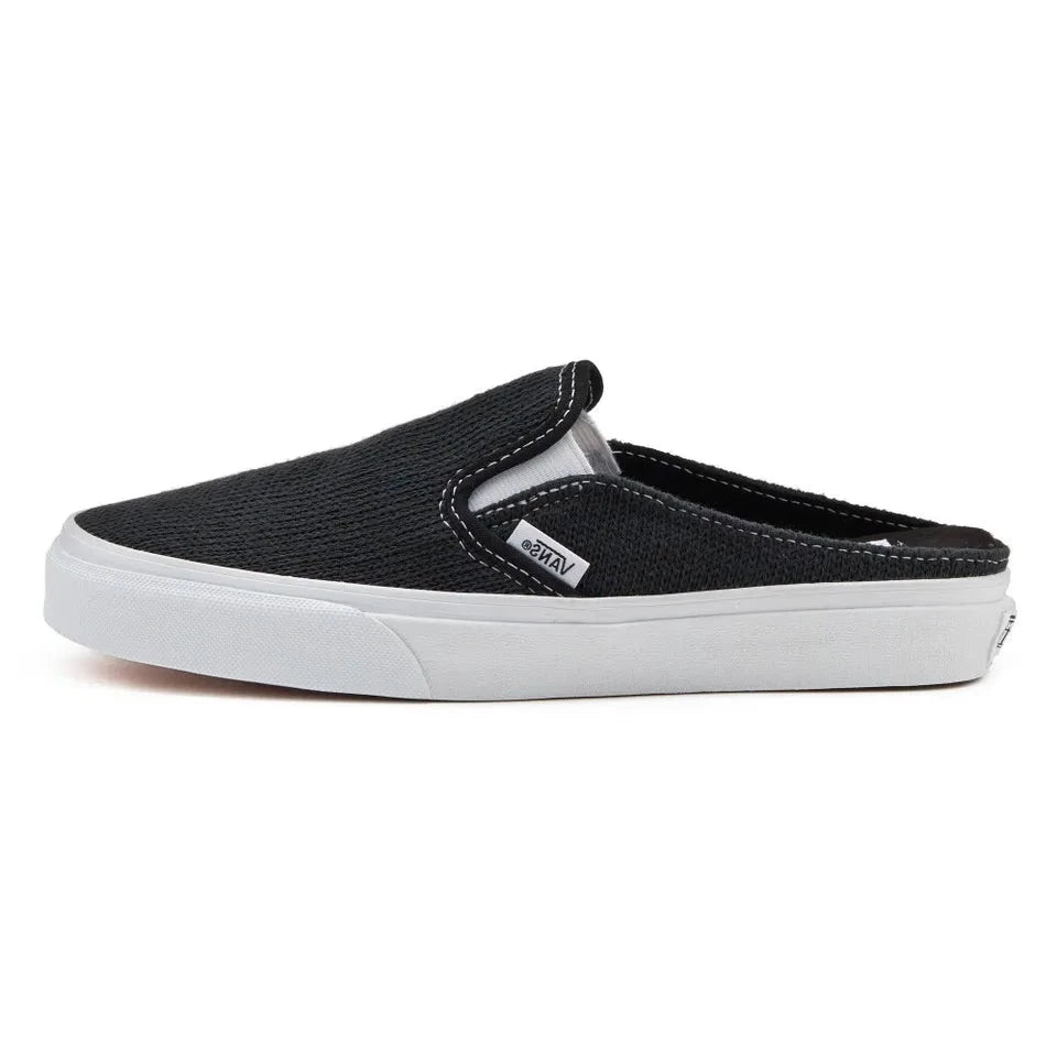 Vans Cozy Knit Slip-On Mule Skate Shoes Sneakers Black VN0005U6BLK