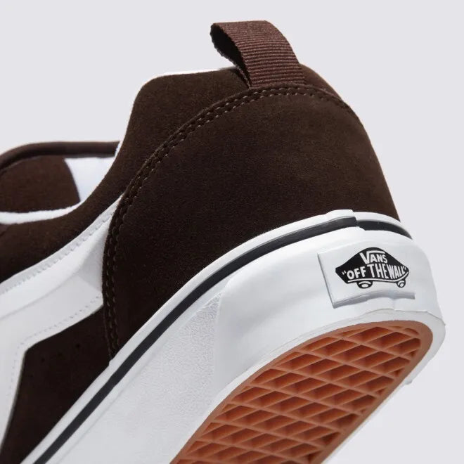 Vans Knu Skool Skate Sneakers Shoes Brown/White VN0009QCNWH 5