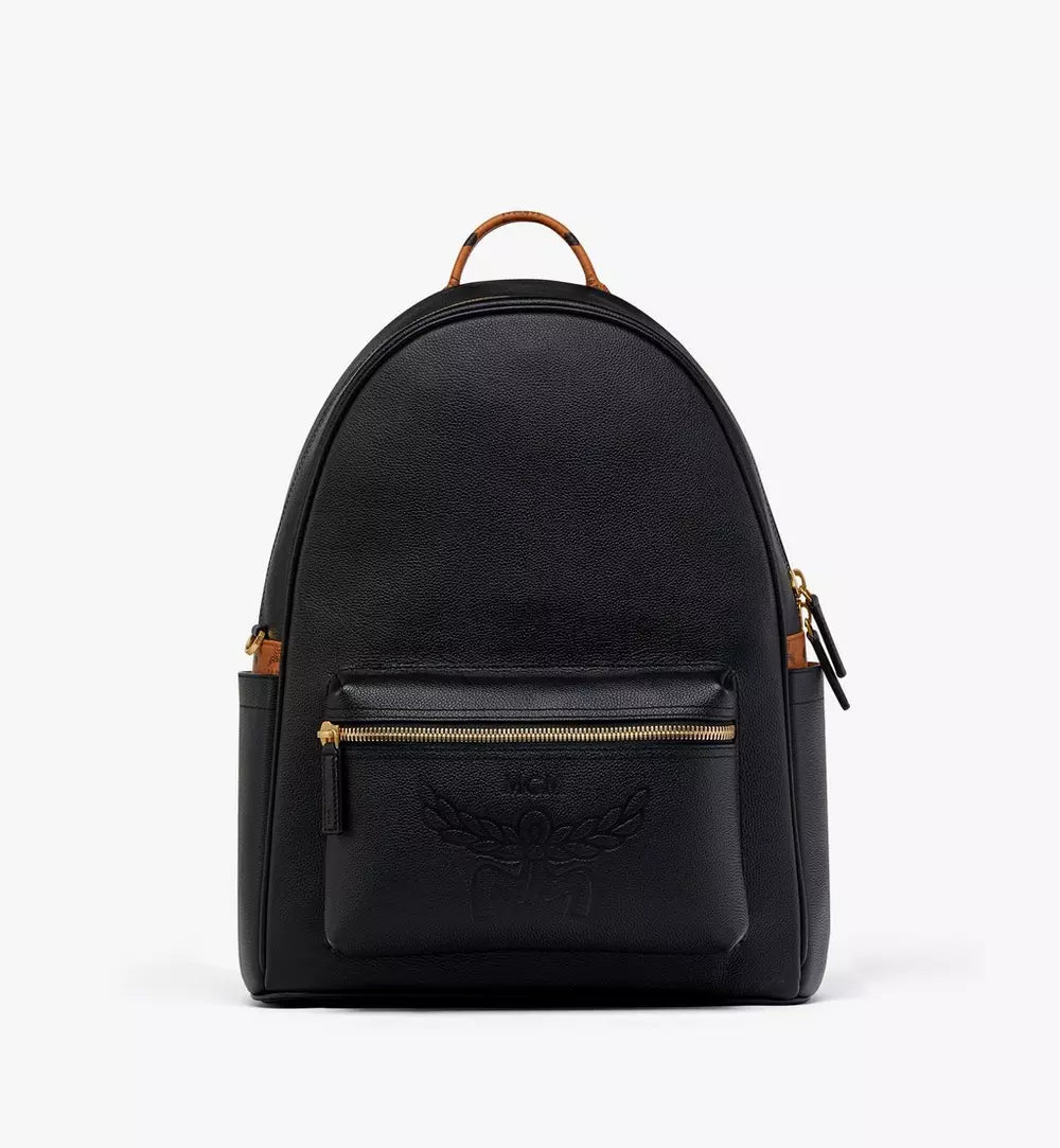 MCM STARK BACKPACK IN EMBOSSED LOGO LEATHER