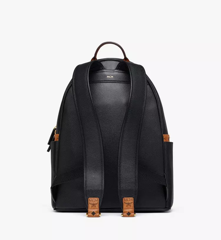 MCM STARK BACKPACK IN EMBOSSED LOGO LEATHER 4